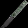Kansept BTF Folding Knife - Green Carbon Fiber