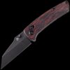 Kansept Main Street Crossbar Lock Knife/Black & Red G-Mascus Handle