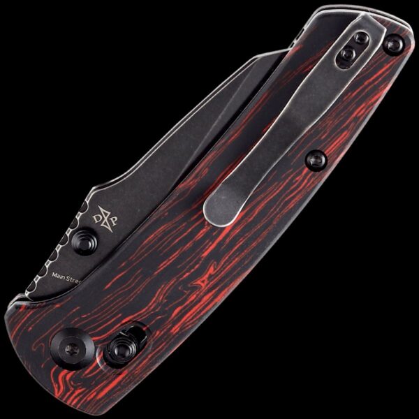 Kansept Main Street Crossbar Lock Knife/Black & Red G-Mascus Handle - Image 2