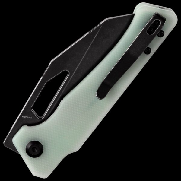 Kansept Egress - Black Stonewashed 14C28N Jade G-10 Handle - Image 2