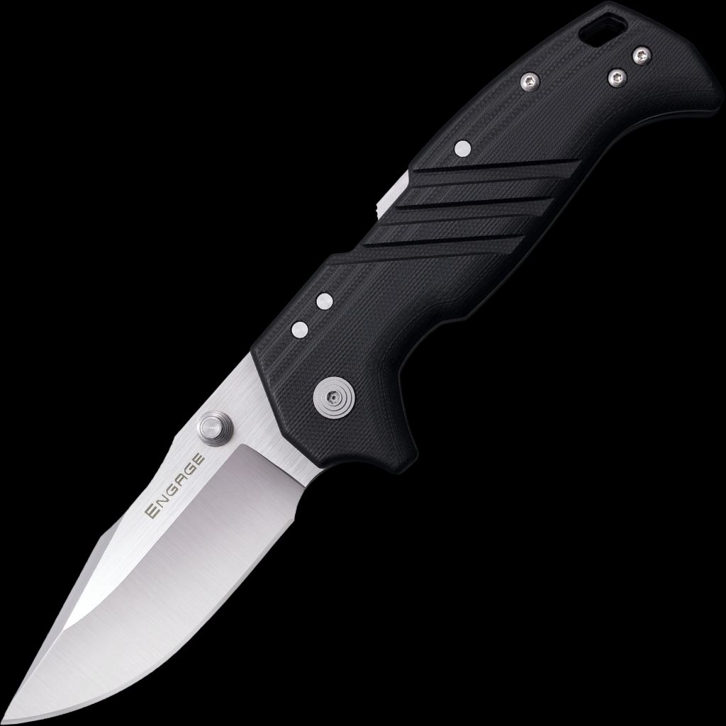 Cold Steel 3.5" Engage Clip Point Black G-10 Handle
