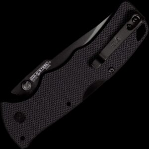 Alternative view of Cold Steel Verdict AUS10A Spear Point Black DLC Finish Black G-10 Handle
